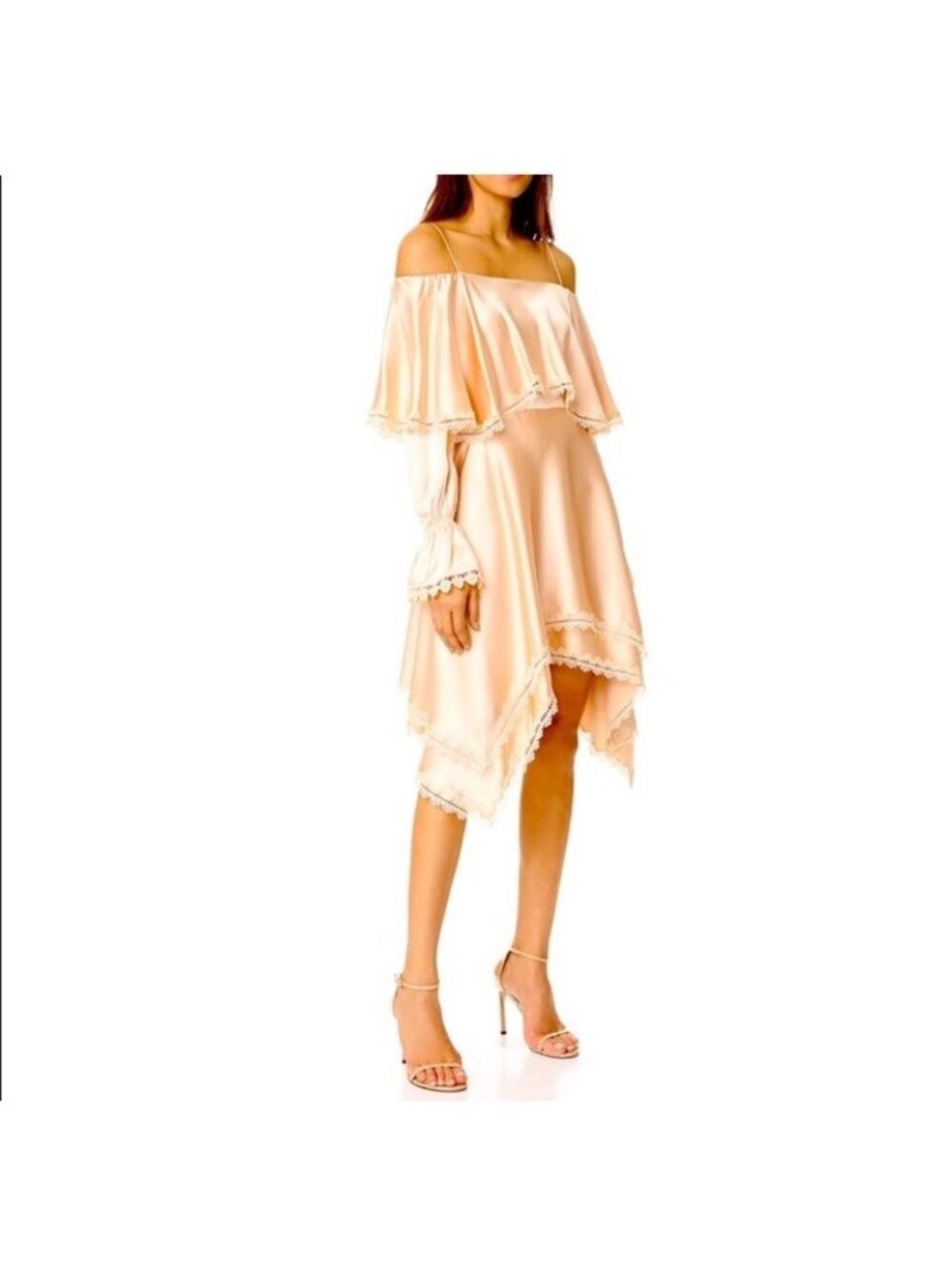 Jonathan Simkhai Dress Silk Light Pink Sz 0